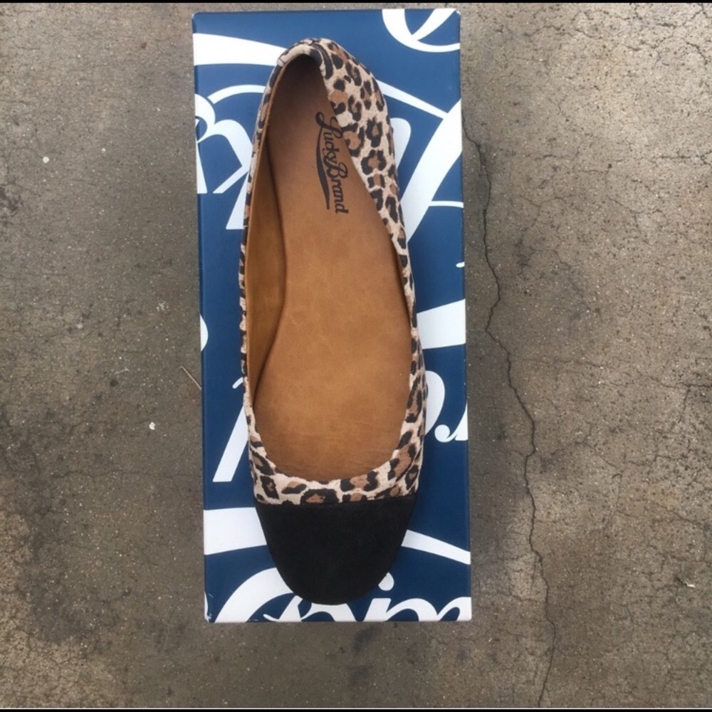 NIB Lucky Brand Leopard Print Flats